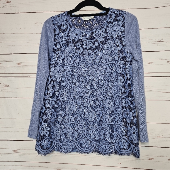 Sundance Adriana Sheer Lace Top - Picture 1 of 8